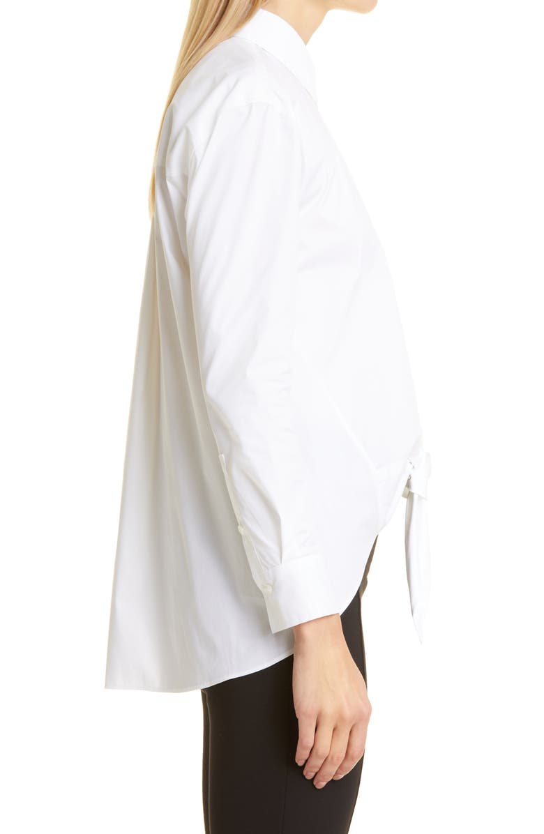 Donna Karan New York DONNA KARAN WOMAN Tie Front Button-Up Shirt, Alternate, color, 