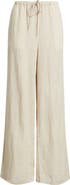 Caslon® Easy Wide Leg Linen Pants