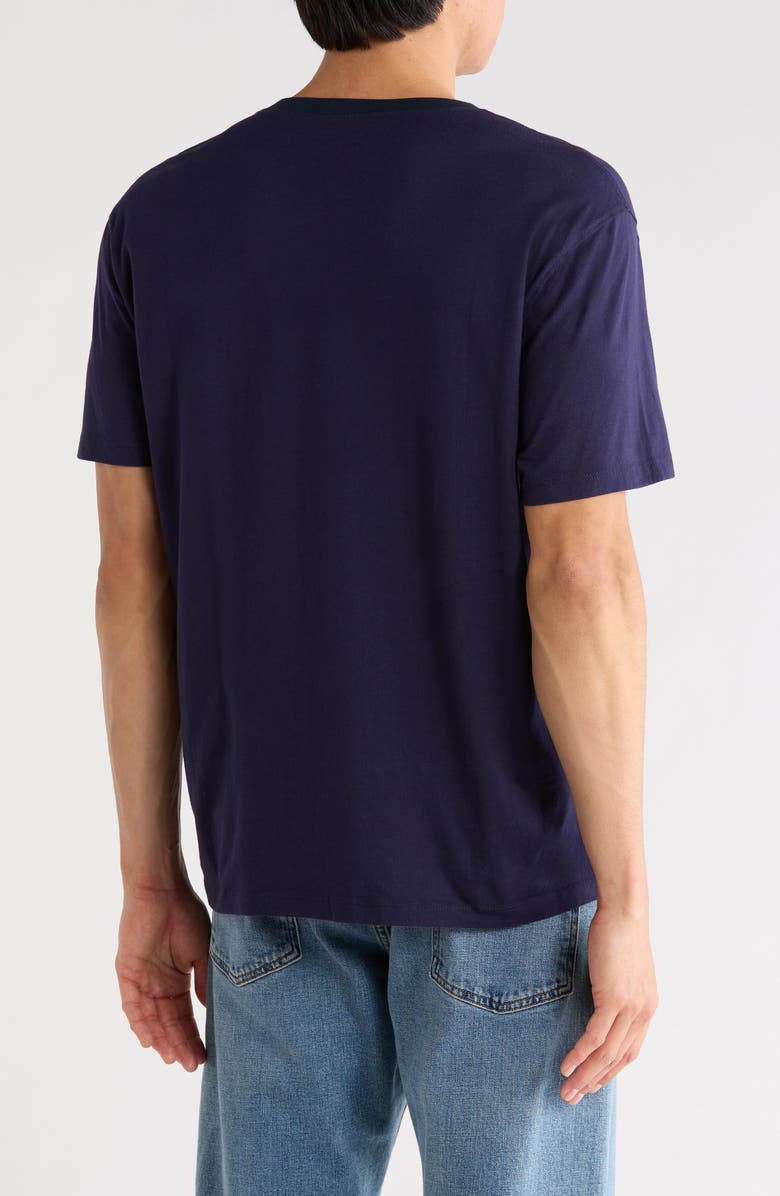 AG Bryce V-Neck Stretch Cotton T-Shirt, Alternate, color, Indigo Ink