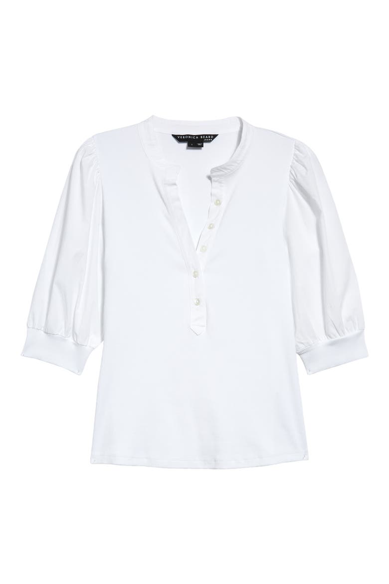 Coralee Front Button Blouse, Alternate, color, WHITE