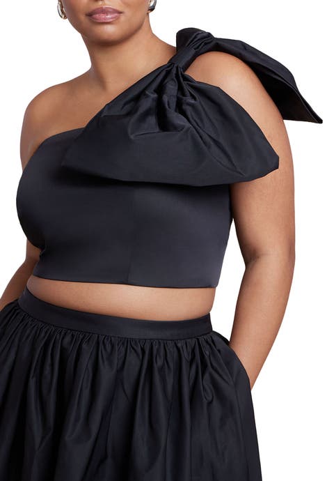 Crop Top With Large Bow (Plus)