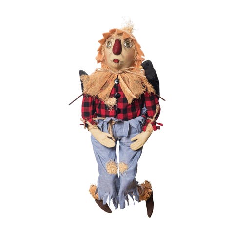Heyward Scarecrow Folk Art Doll Figurine 24" Collectible Joe Spencer Gathered Traditions