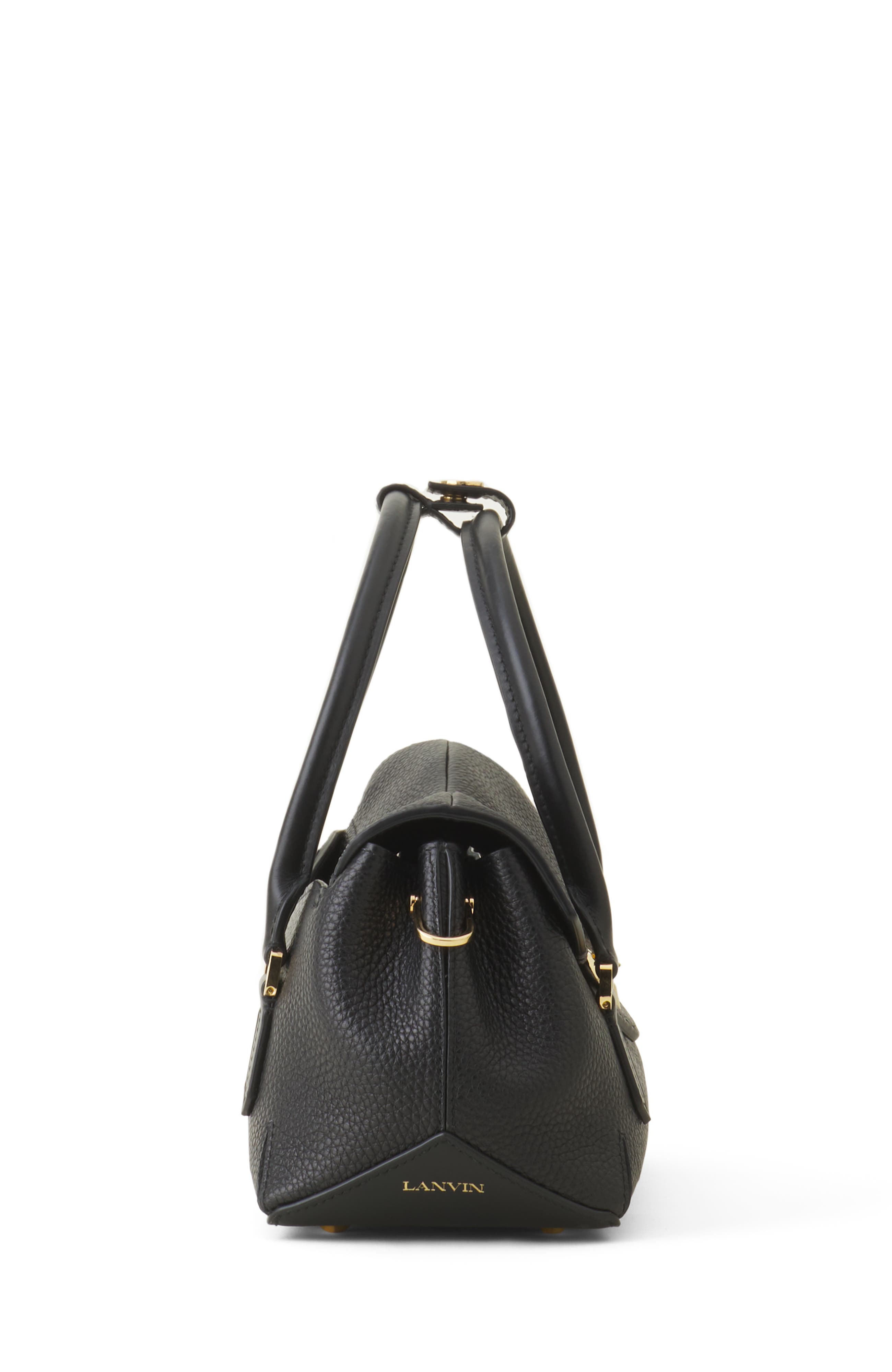 Le Confident By Lanvin 26 Leather Bag, Alternate, color, Black