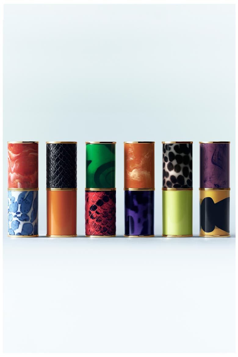 Refillable Lipstick Case, Alternate, color, CORAL CERAMIC