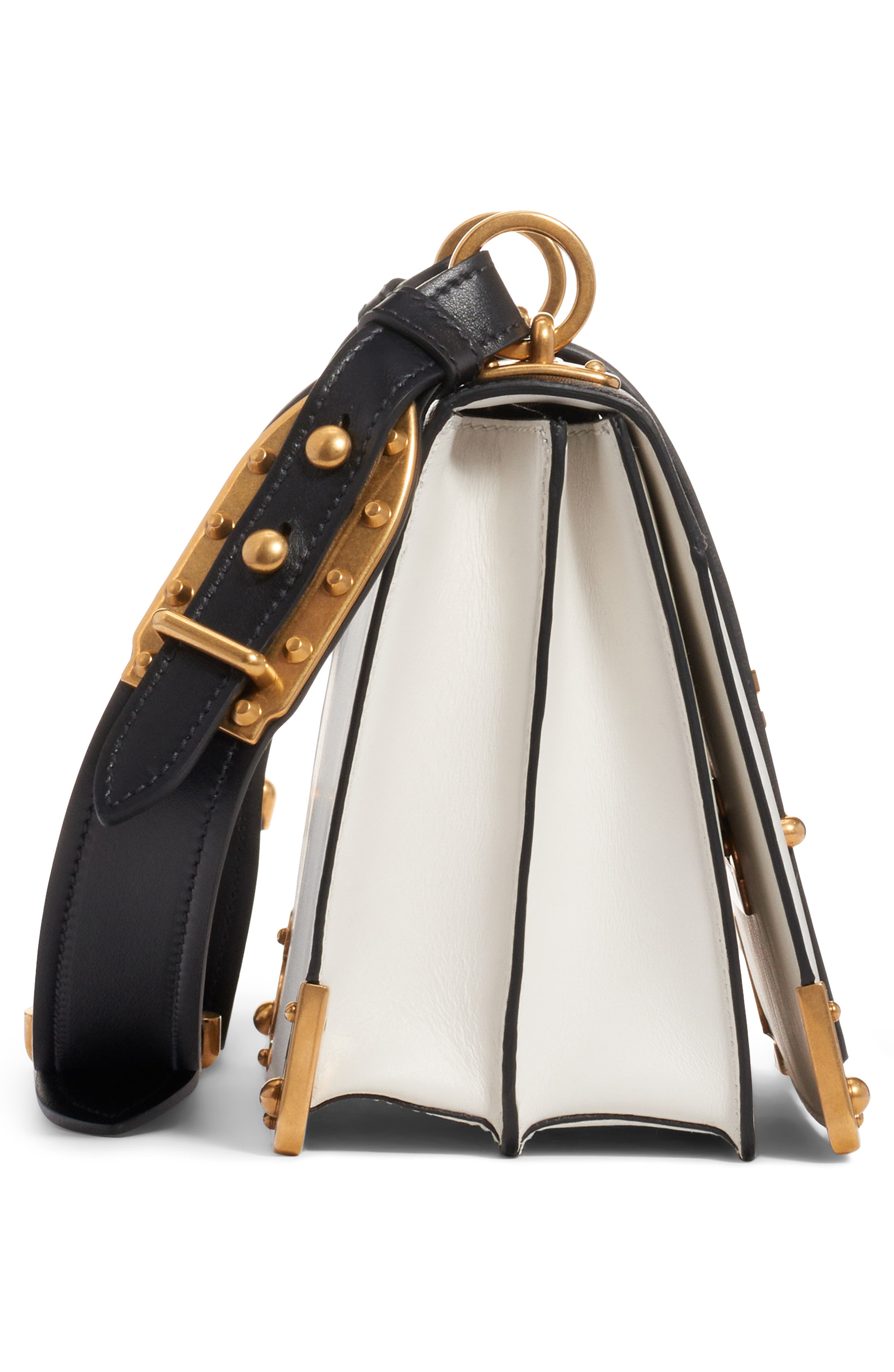 Prada Large Cahier Leather Crossbody Bag, Alternate, color, 