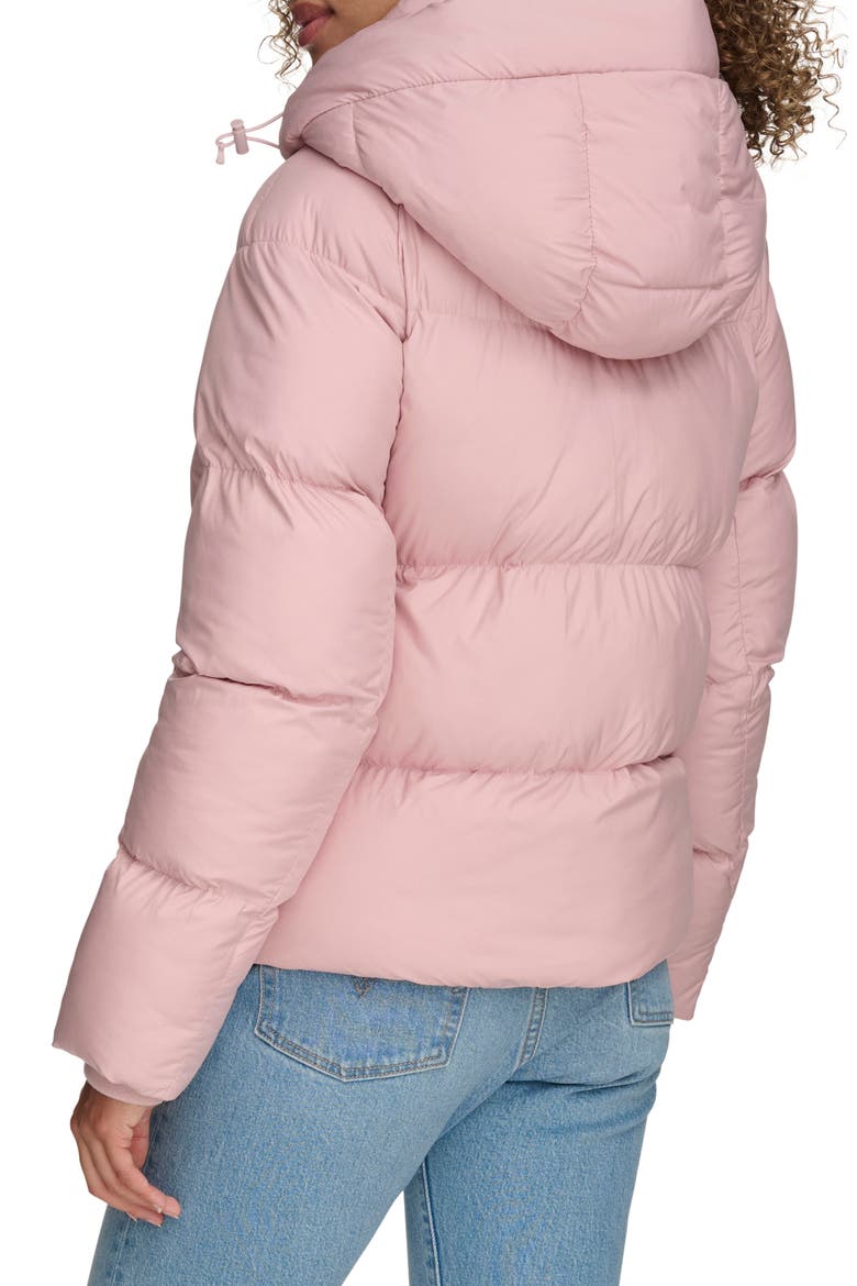 Hooded Quilted Puffer Jacket, Alternate, color, PALE MAUVE