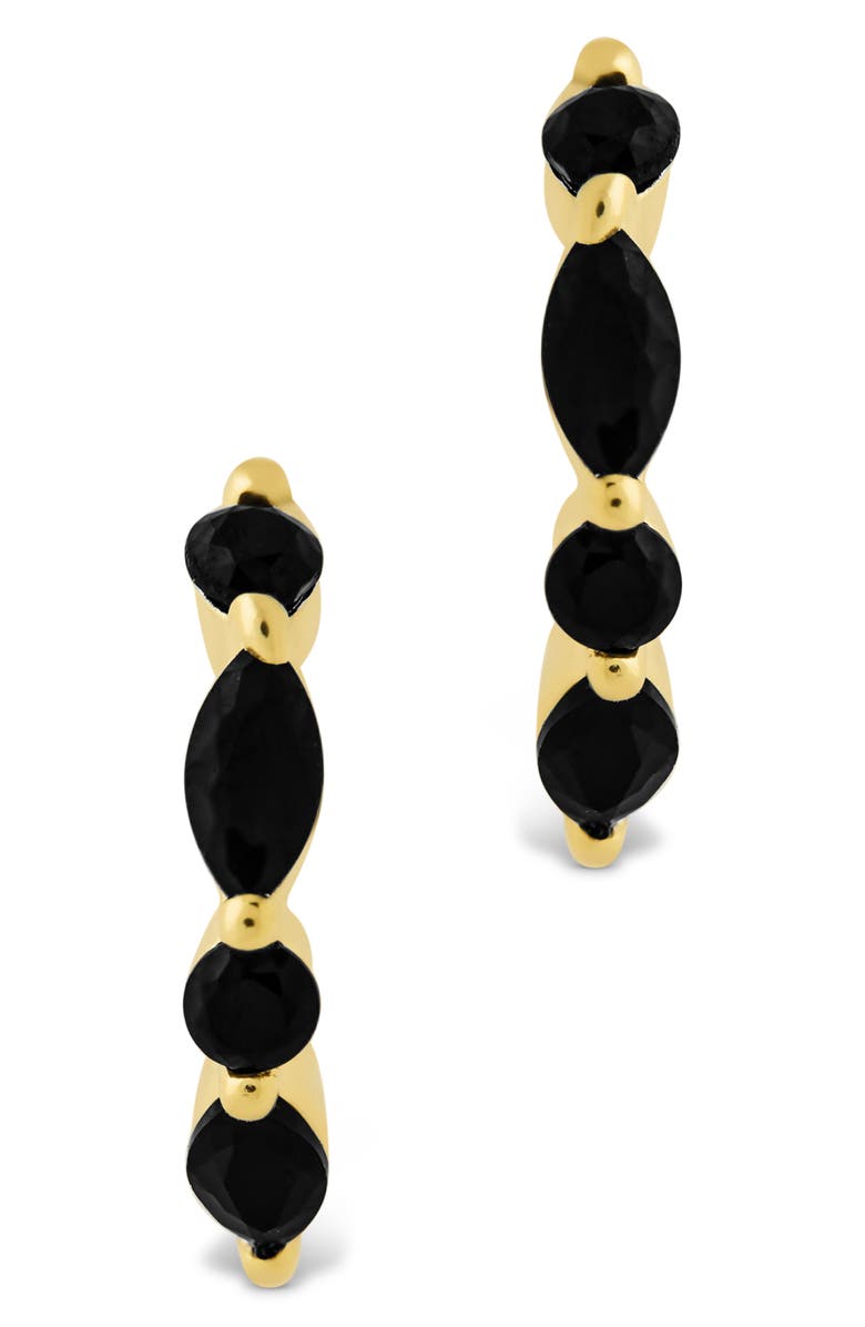 Sterling Forever Gabriella Set of 2 Huggie Hoop Earrings, Alternate, color, Gold