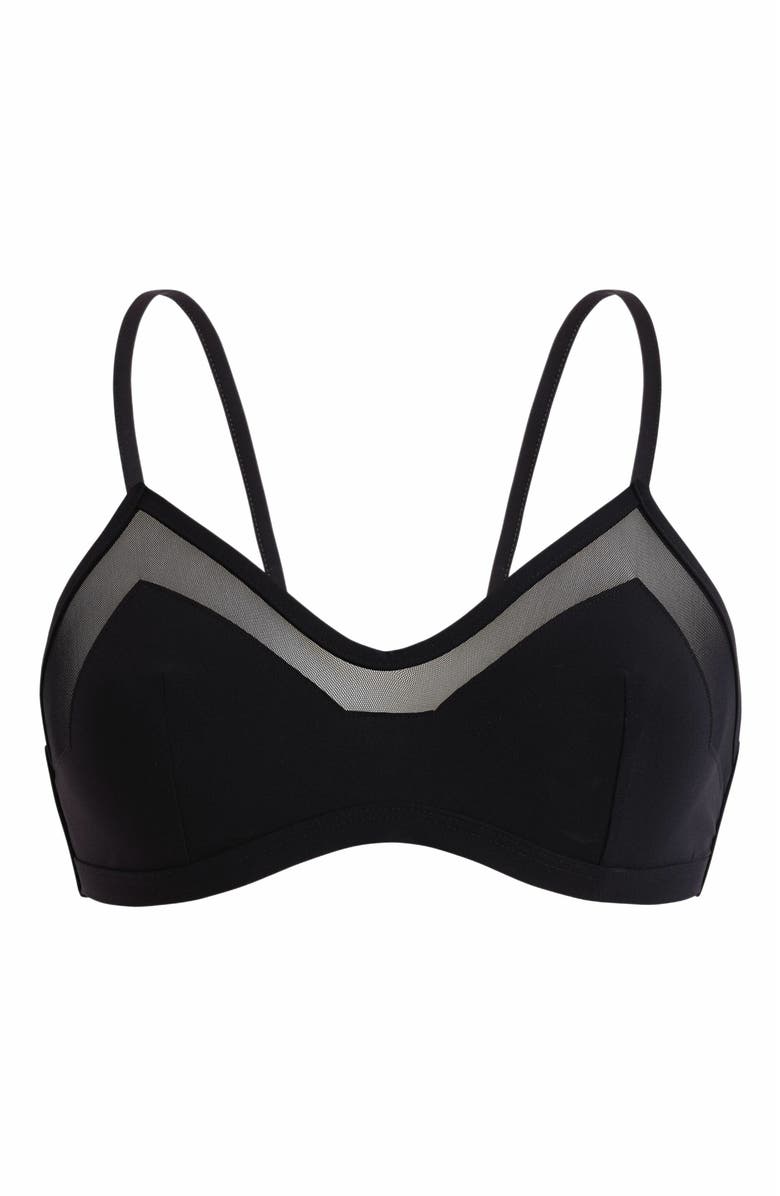 Vilebrequin Women's Solid Bra-Style Bikini Top, Alternate, color, Noir