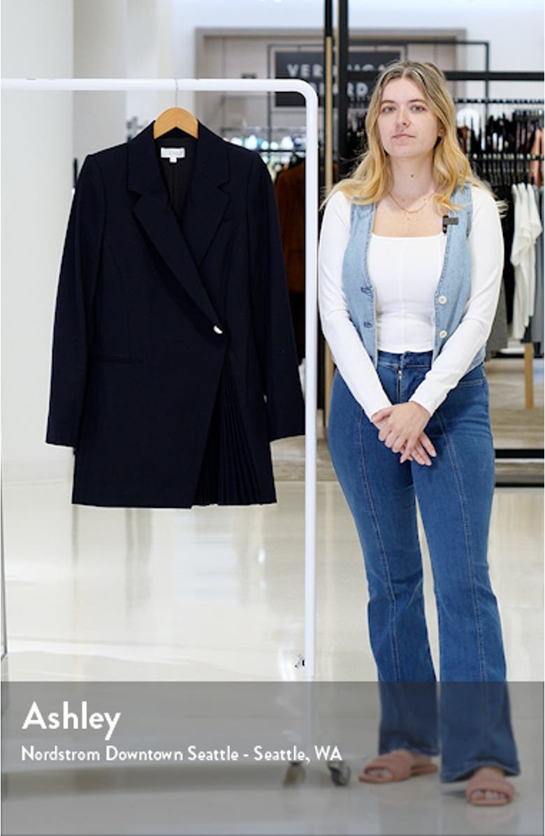 Callen Pleated Wrap Blazer Minidress, sales video thumbnail