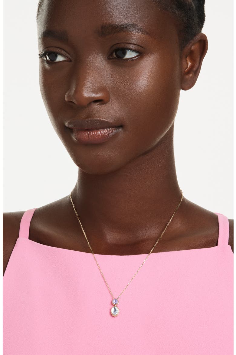 Chroma Reversible Pendent Necklace, Alternate, color, GOLD/ WHITE
