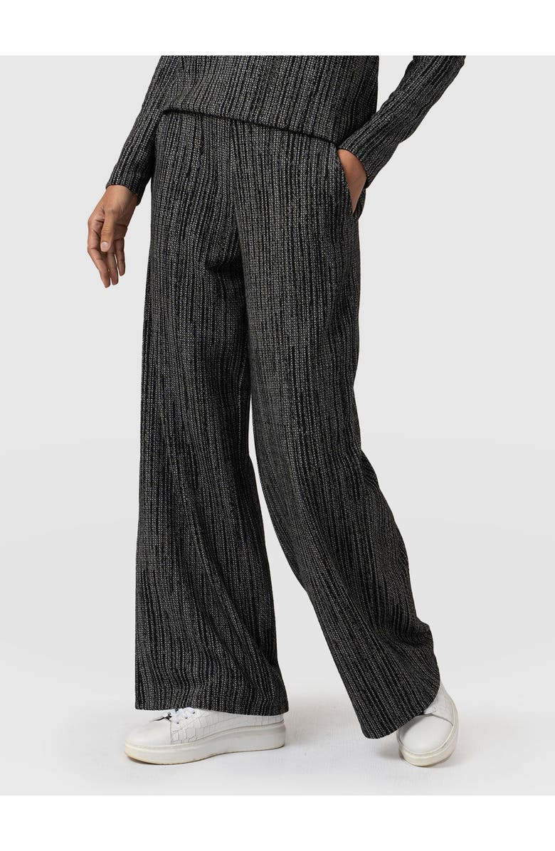 Saint + Sofia Keller Wide Leg Pant, Alternate, color, Grey/Black