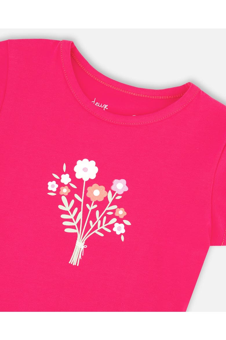 Organic Cotton Jersey Short Sleeve Floral T-Shirt, Alternate, color, Pink