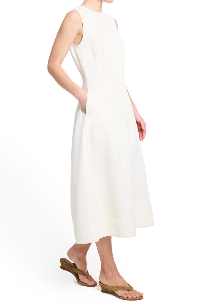 TWP Sleeveless Midi Dress, Alternate, color, Bone