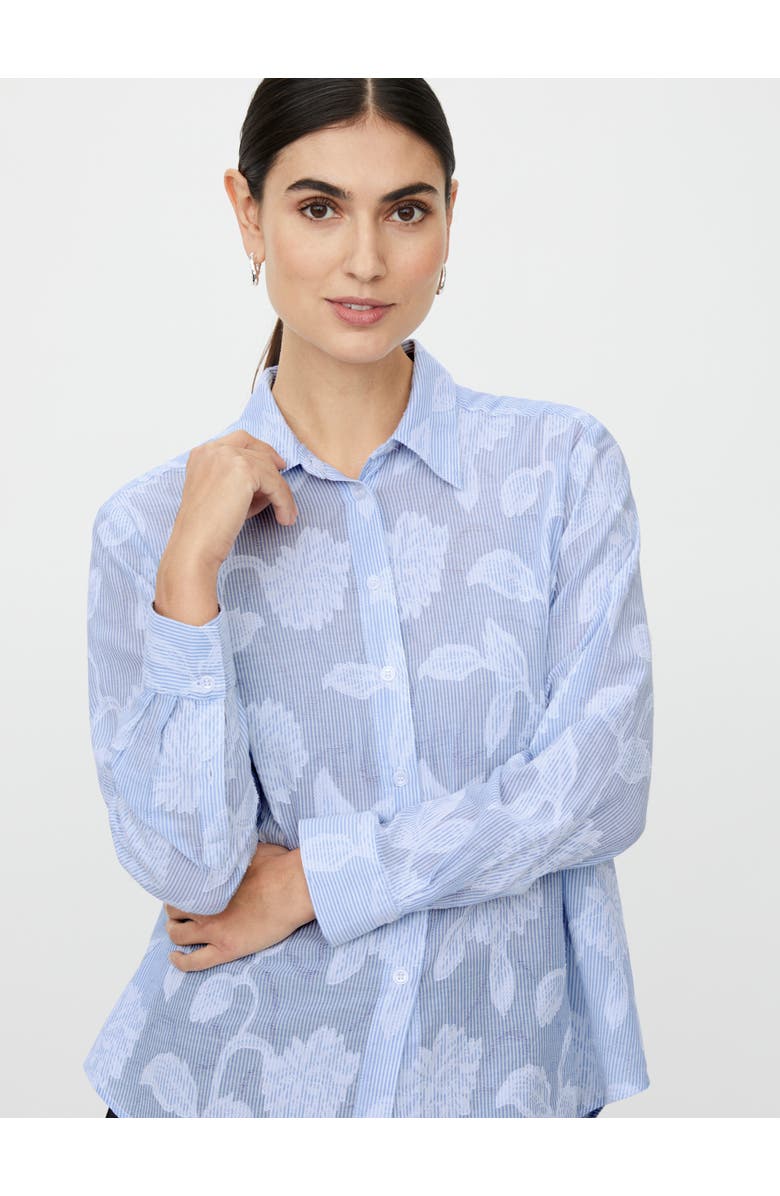 Masai Copenhagen MaImma Floral Print Shirt, Alternate, color, Placid Blue