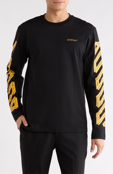 Tape Arrow Diagonal Long Sleeve Skate T-Shirt