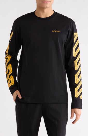 Off-White Tape Arrow Diagonal Long Sleeve Skate T-Shirt