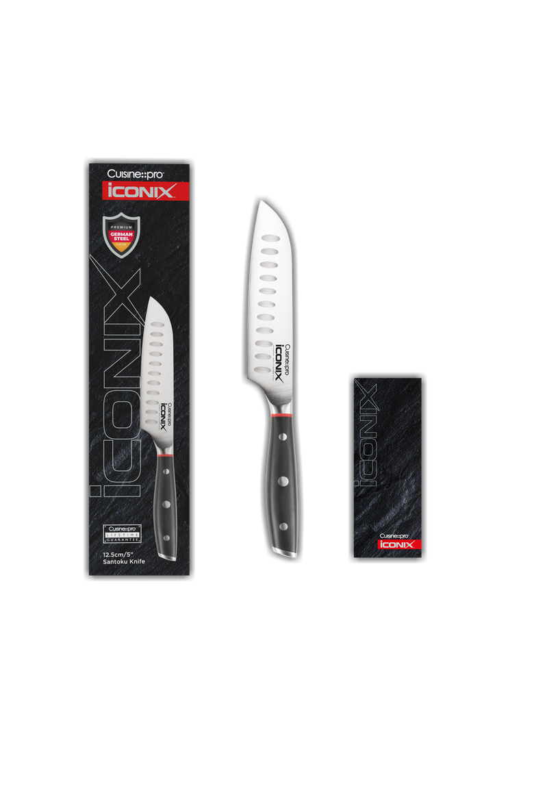iconiX® 5" Santoku, Alternate, color, Black