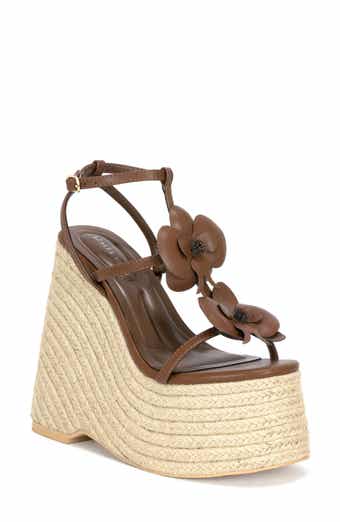 Barossa Espadrille Ankle Strap Platform Wedge Sandal