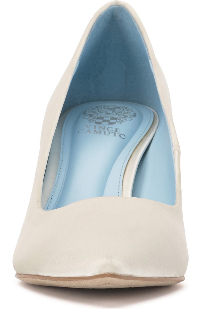 Vince Camuto Kehlia Pointed Toe Pump, Alternate, color, Milk Satin
