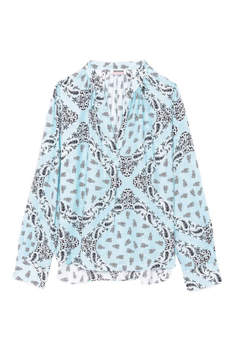 Tink Bandana Top, Alternate, color, BLEU OXFORD