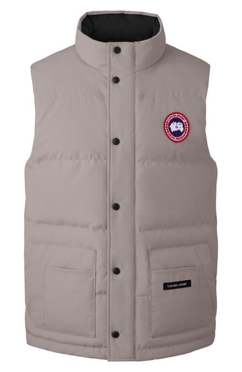 Canada Goose Mens Freestyle Padded Slim-fit Shell-down Gilet Limestone In Gray