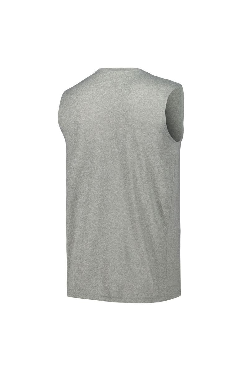 Nike Men's Nike Heather Gray Tulane Green Wave Legend Performance Sleeveless T-Shirt, Alternate, color, 