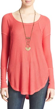 Free People 'Ventura' High/Low Thermal Top