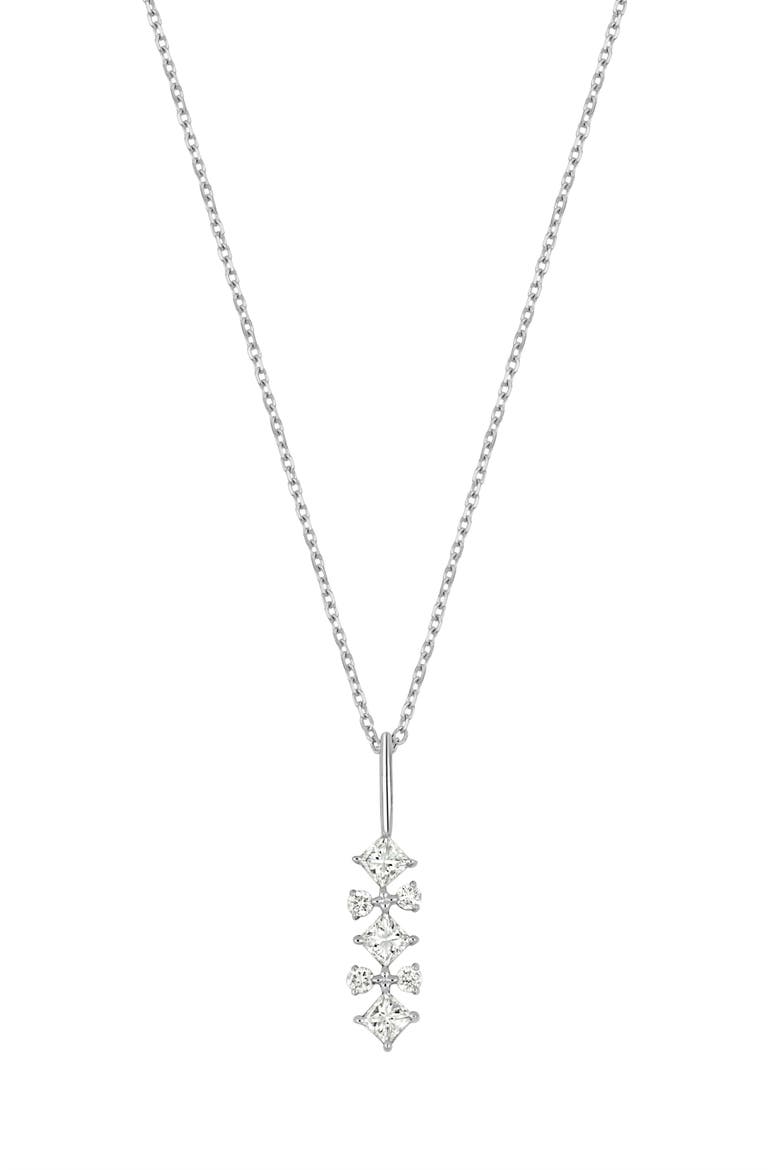 Getty Diamond Pendant Necklace, Main, color, 18K WHITE GOLD