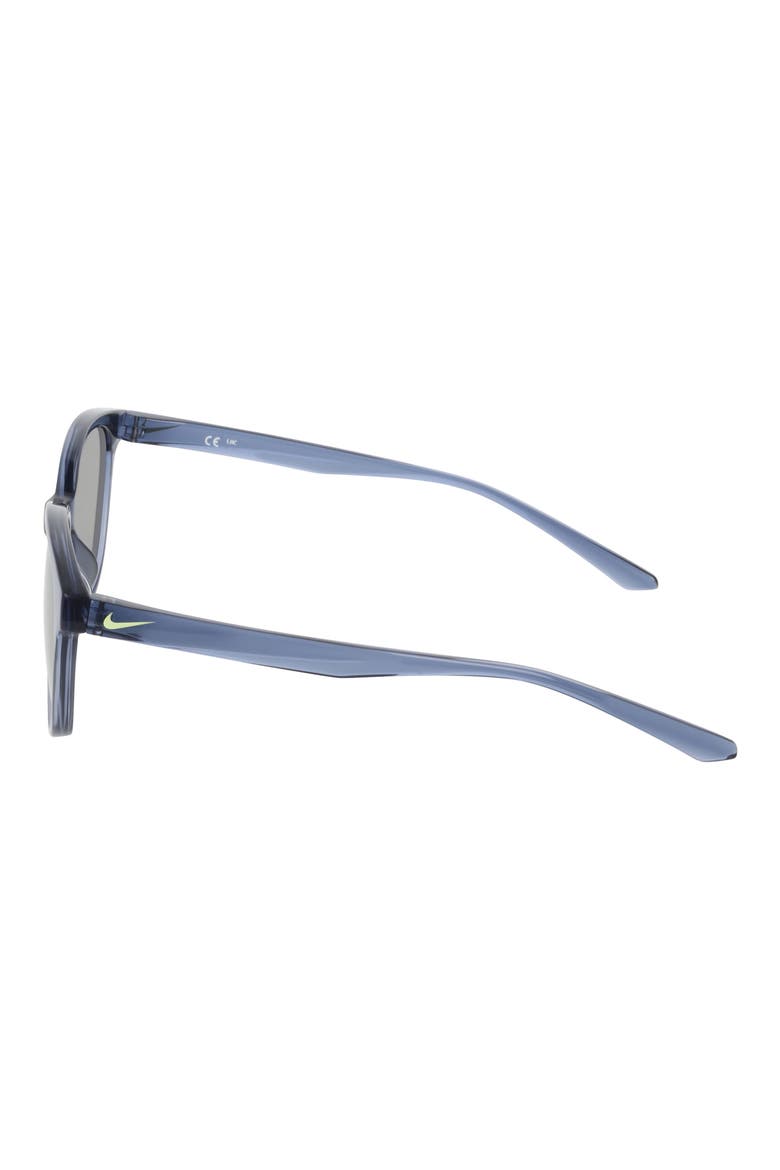 Vital Trend 55mm Gradient Round Sunglasses, Alternate, color, DIFFUSED BLUE / YELLOW MIRROR