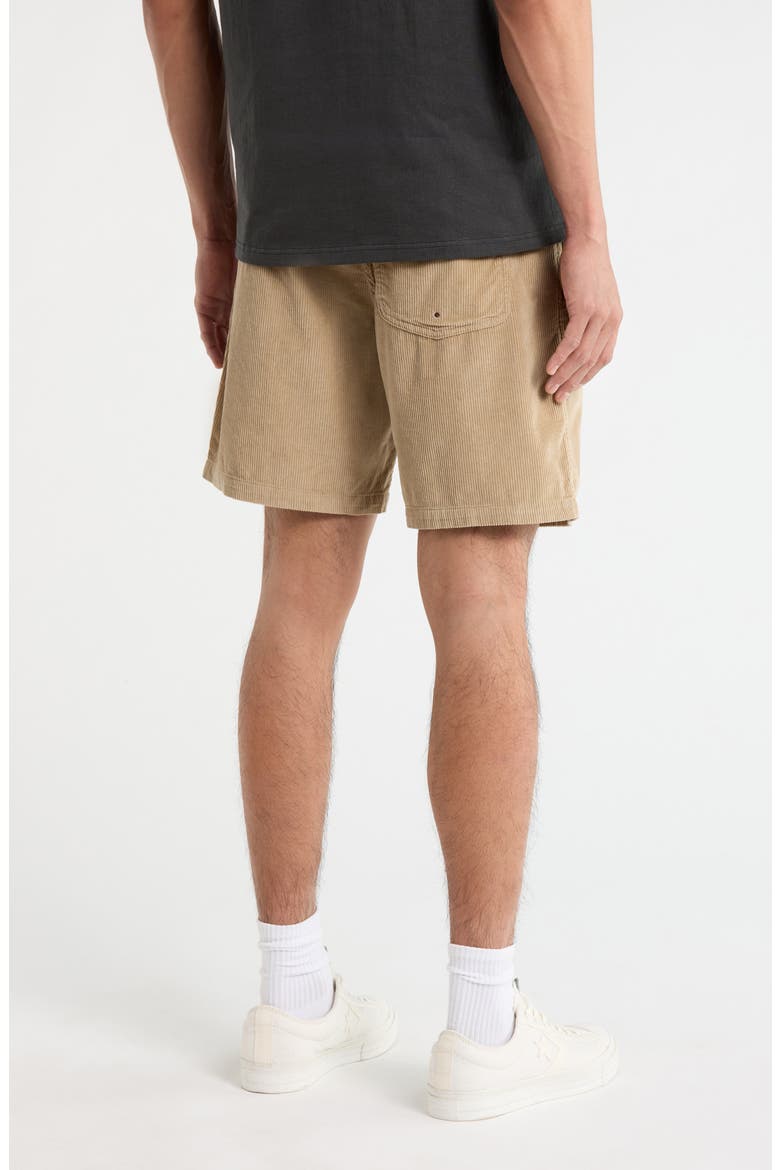 Yuma Cotton Corduroy Drawstring Shorts, Alternate, color, STONE