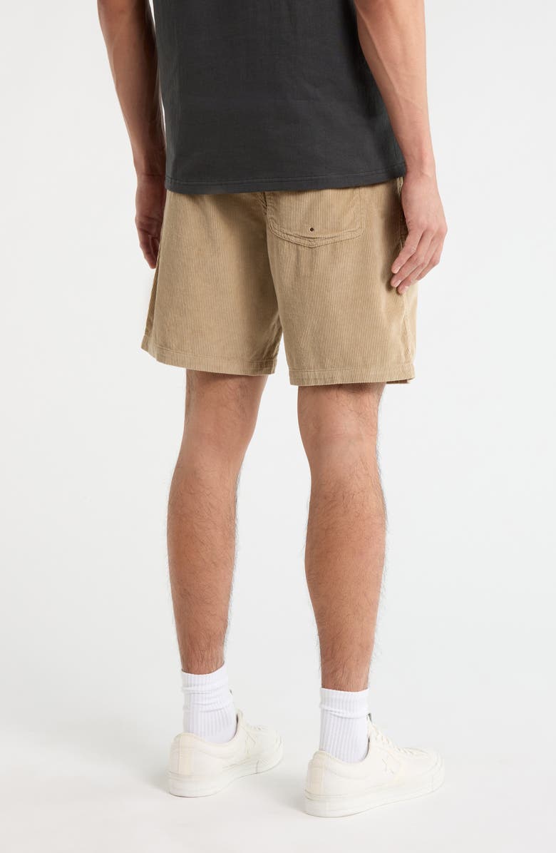 Seager Co Yuma Cotton Corduroy Drawstring Shorts, Alternate, color, Stone