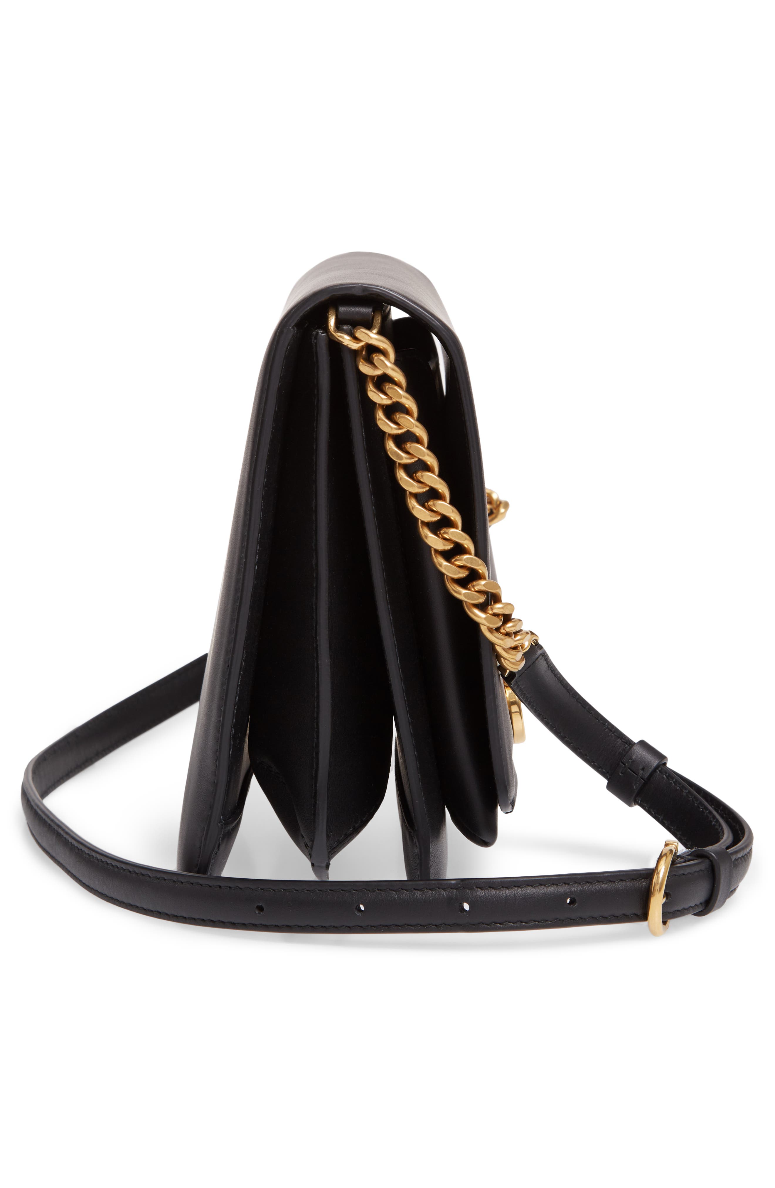 FERRAGAMO Salvatore Ferragamo Gancio Square Leather Crossbody Bag, Alternate, color, 