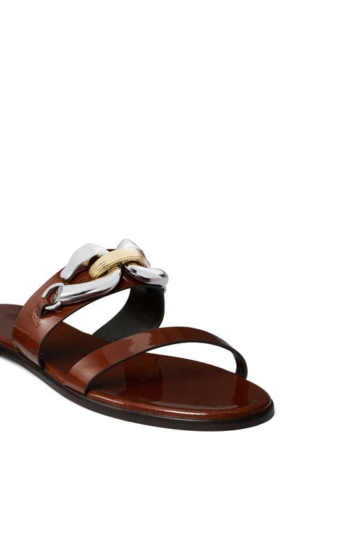 Tory Burch Jessa Two Band Slide Sandal In Brown