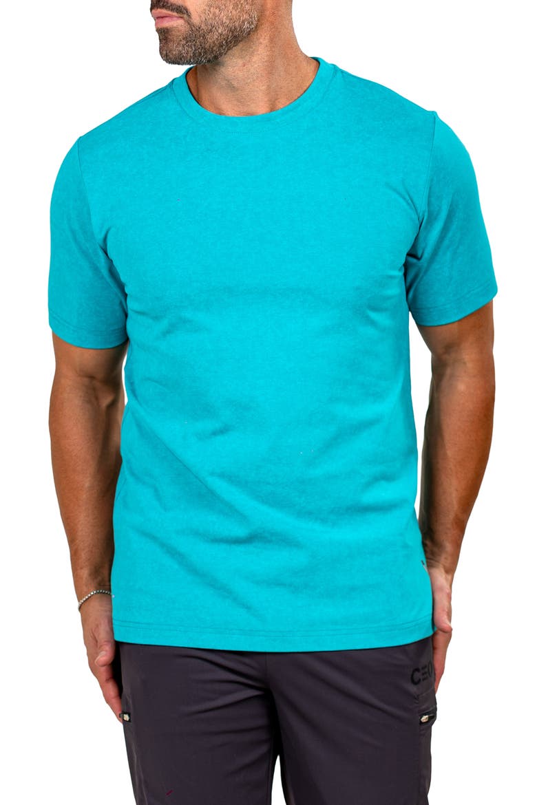 Marthyr Cotton Blend T-Shirt, Alternate, color, GREEN