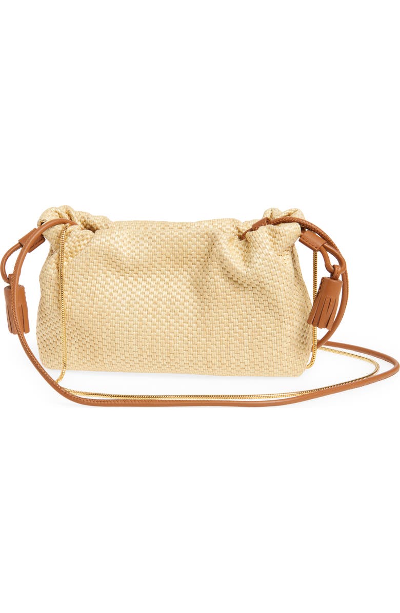 Veronica Beard Small Raffia Stash Bag, Alternate, color,