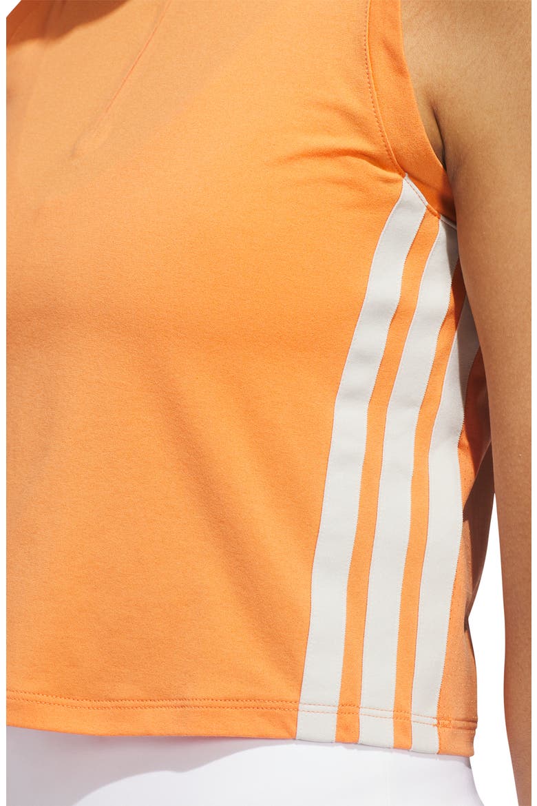 Beyond the Course Twistknit Sleeveless Crop Polo, Alternate, color, DUSKY ORANGE