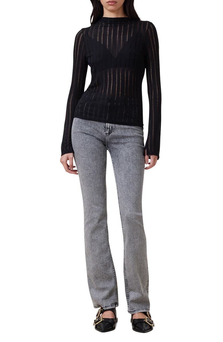 AllSaints Haldan Bootcut Jeans, Alternate, color, Washed Grey