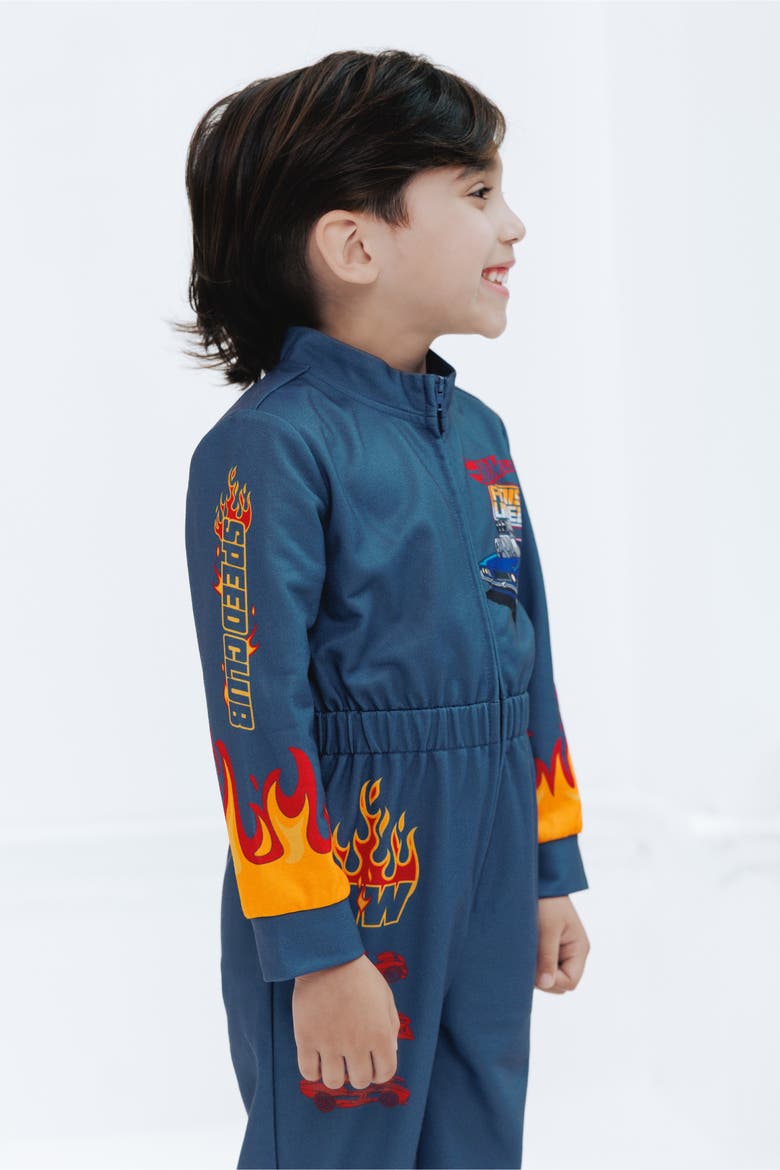 Racing One Piece Outfit, Alternate, color, Navy Blue