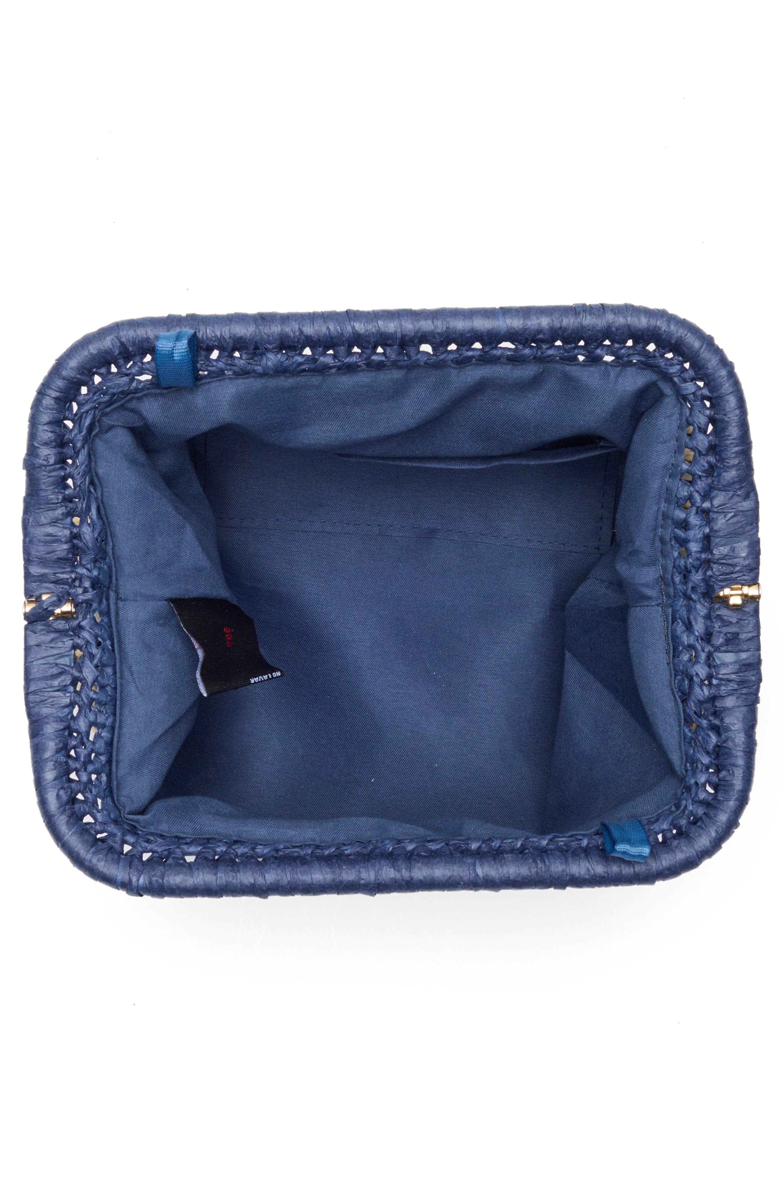 Straw Clutch, Alternate, color, BLUE