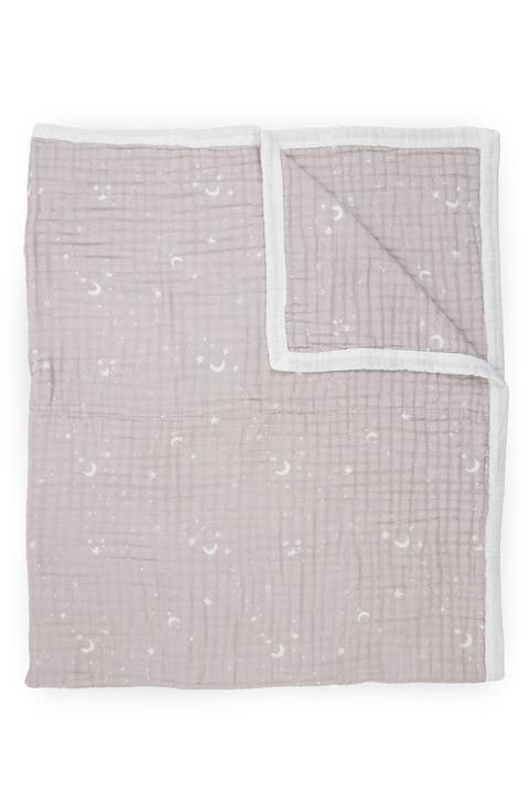 Organic Cotton Muslin Quilted Throw
