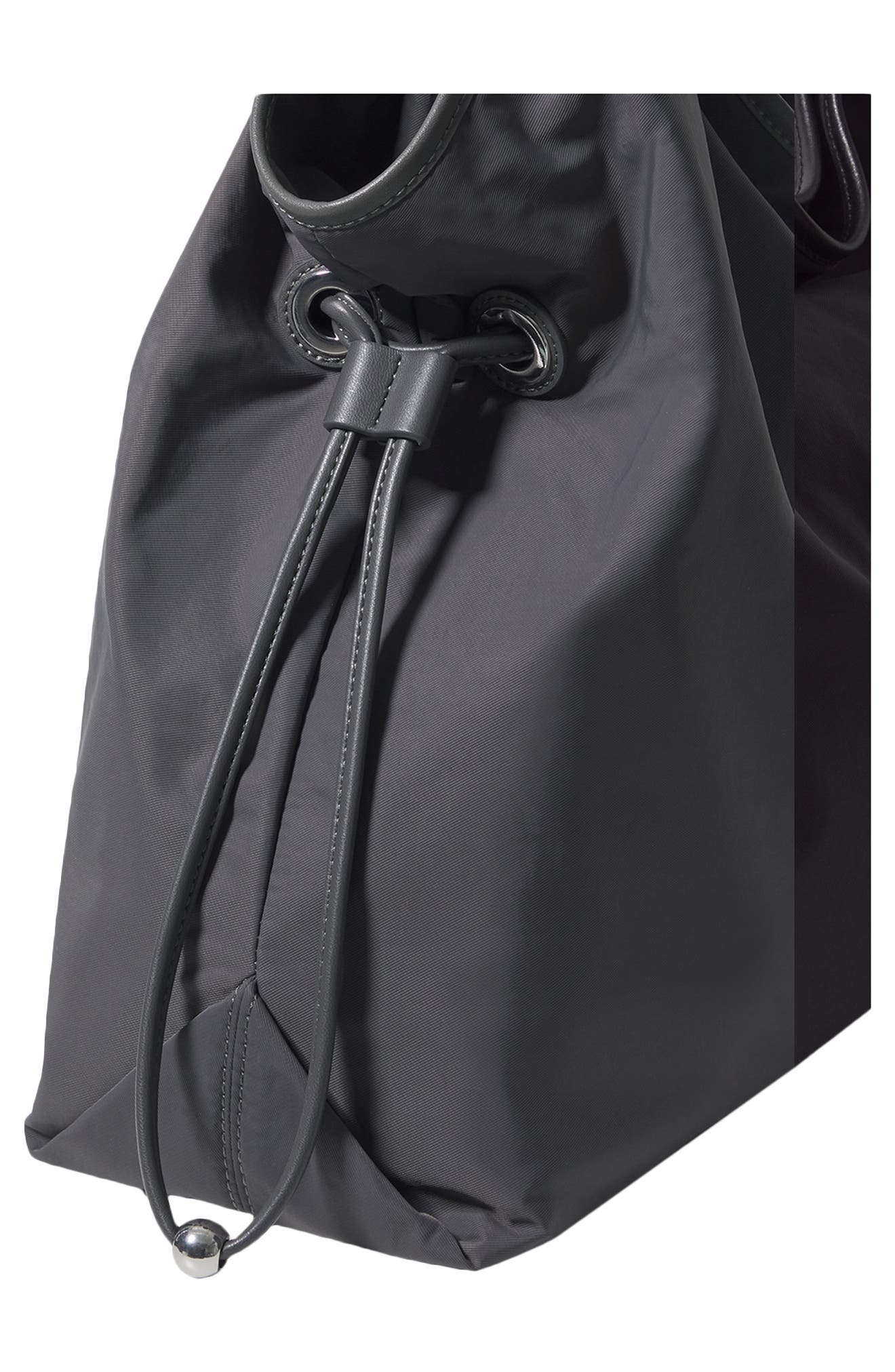 Ramsey Nylon Shopper Bag, Alternate, color, CHARCOAL