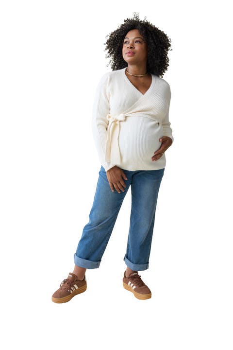 Maternity and Nursing Wrap Sweater