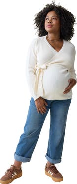 Ingrid & Isabel Maternity and Nursing Wrap Sweater