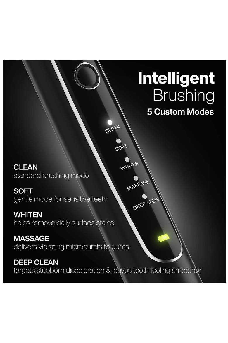 Black Series PRO Ultra-Whitening Electric Toothbrush Set, Alternate, color, BLACK