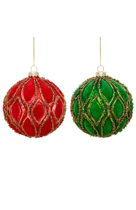 Velvet Leaf Ornament, Box of 6