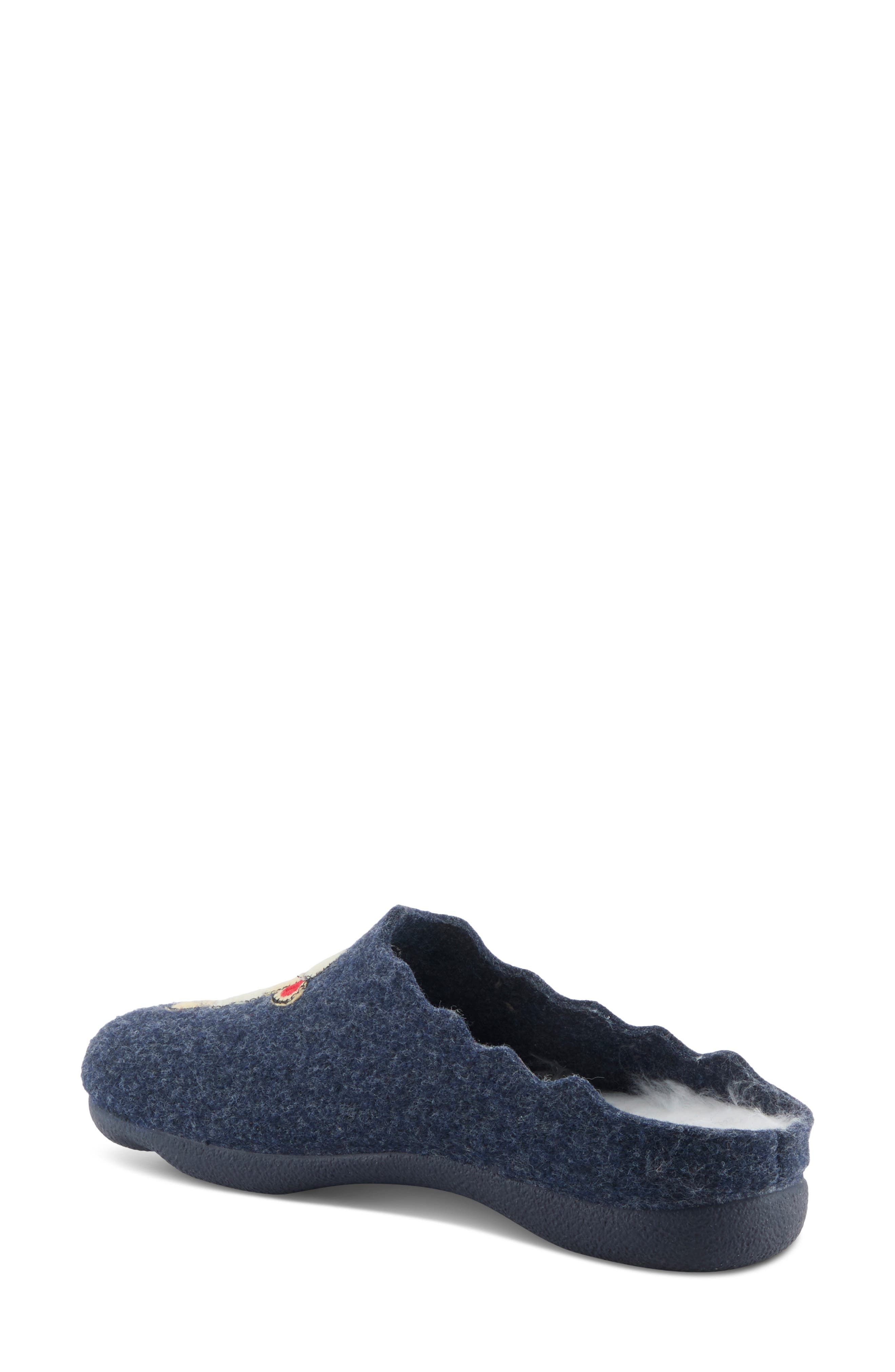Bopeep Mule Slipper, Alternate, color, NAVY MULTI