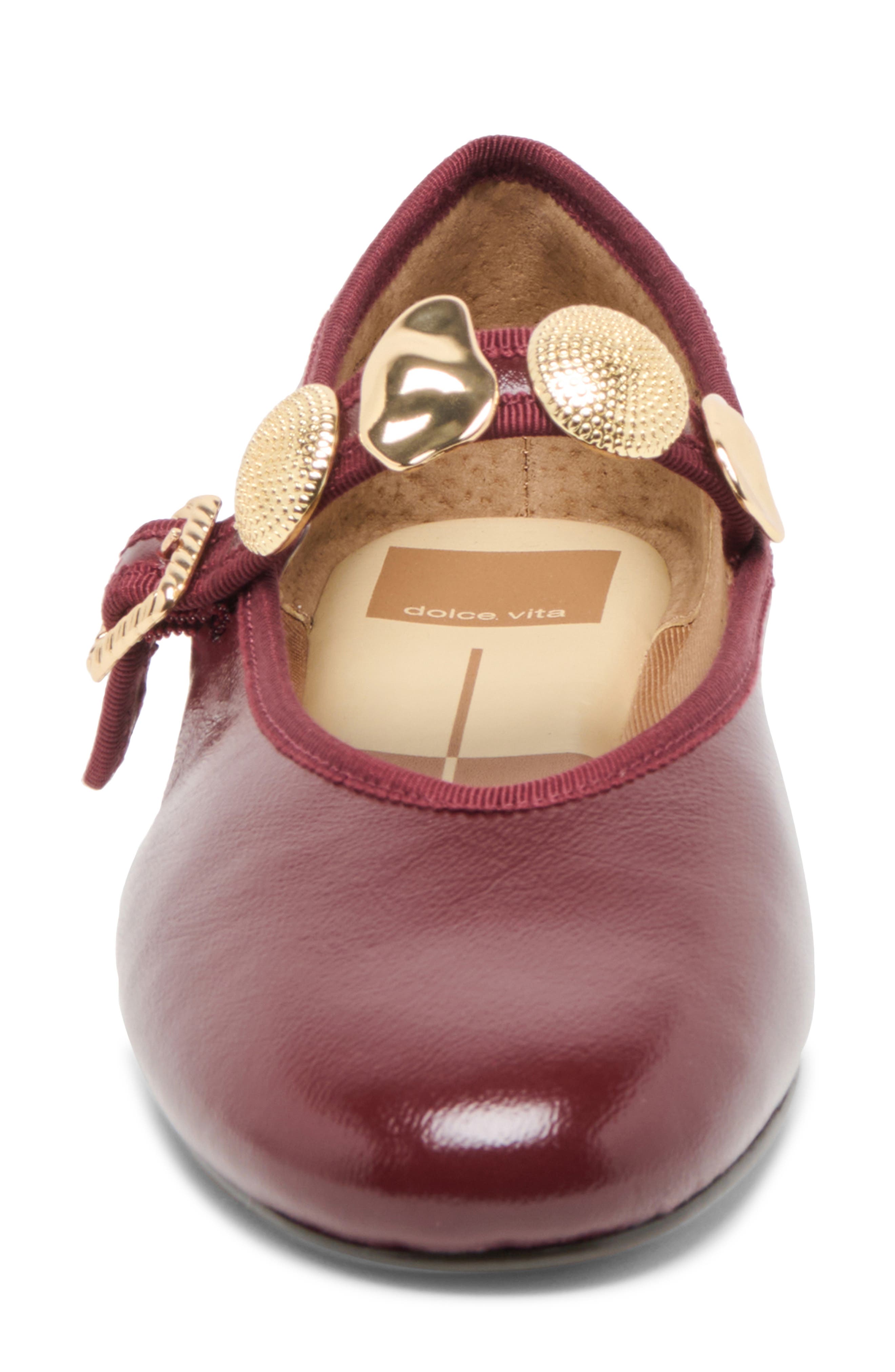 Dolce Vita Relan Mary Jane Ballet Flat, Alternate, color, Oxblood Leather