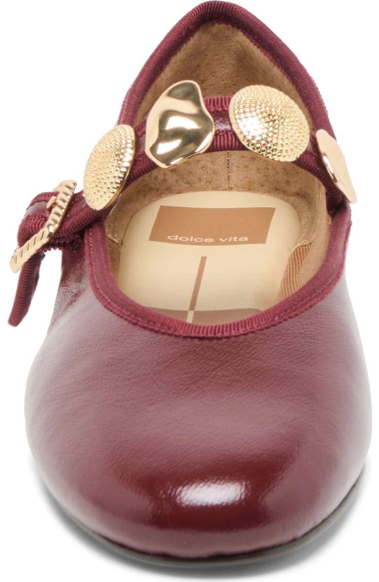 Dolce Vita Relan Mary Jane Ballet Flat, Alternate, color, Oxblood Leather
