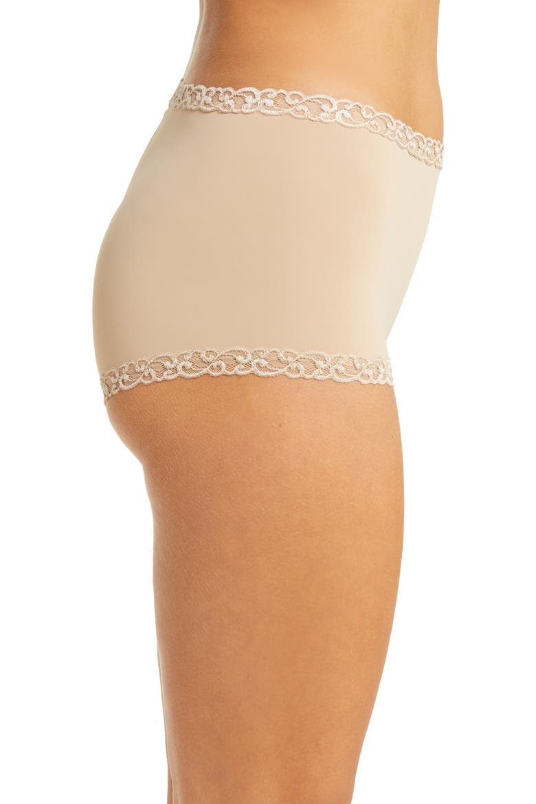 Pure Luxe Boyshorts, Alternate, color, CAFE