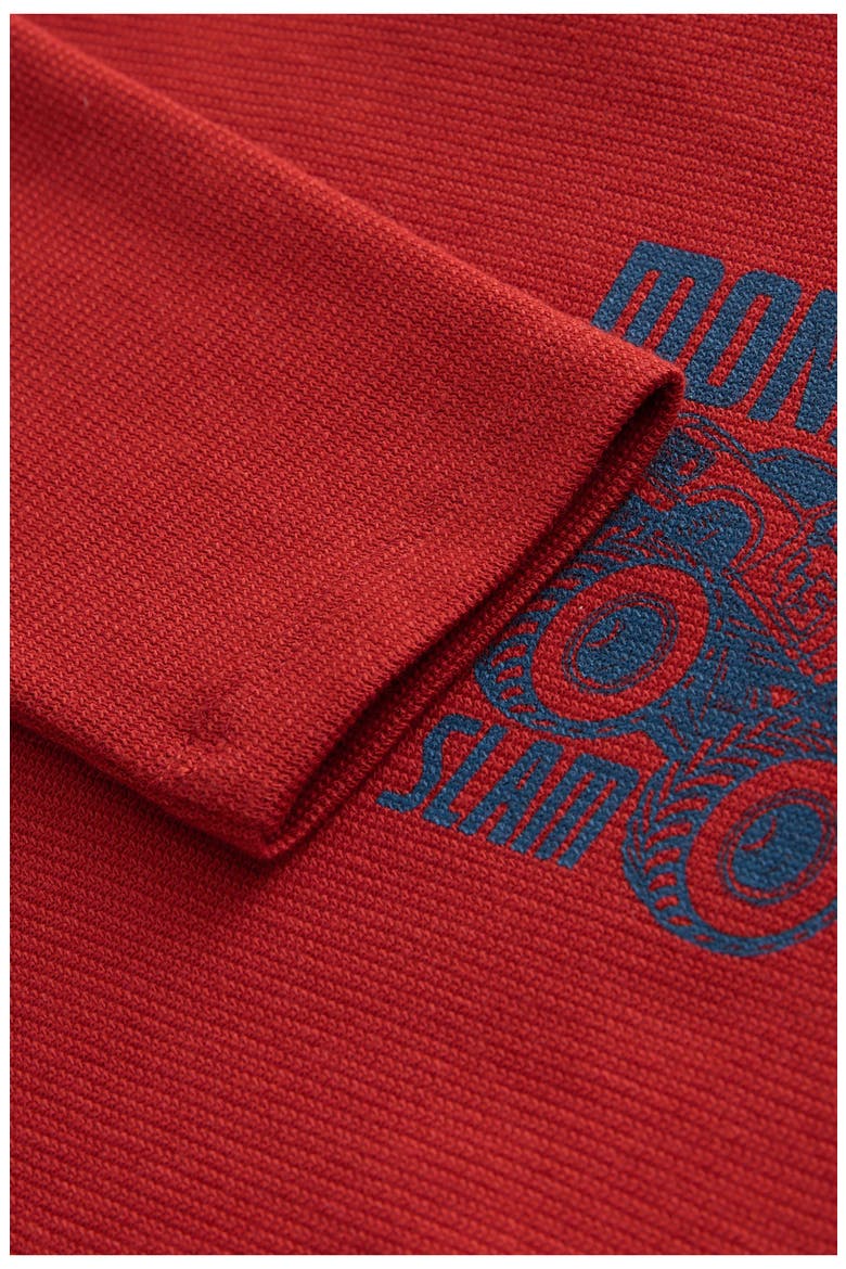 Kids' Monster Truck Textured Jersey Graphic T-Shirt, Alternate, color, RED